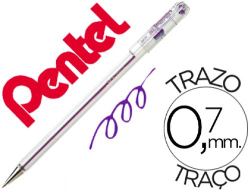 Esferografica pentel bk77 violeta , Pentel , 45114 , 3474371277120